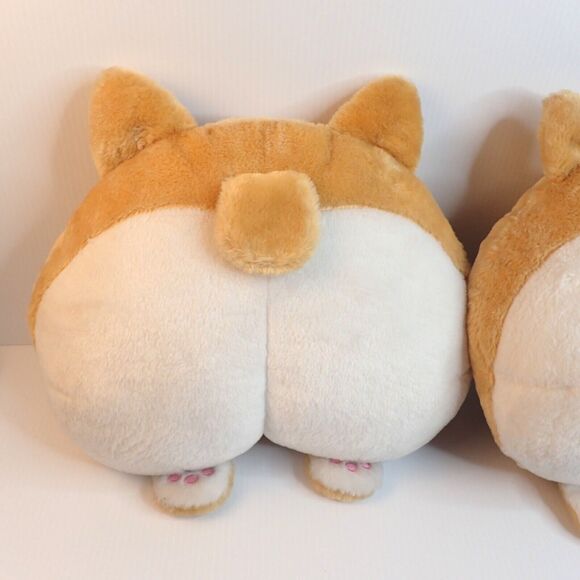Corgi Butt Pillow Set of 2 – Cute Puppy Dog Plush Cushions – Kawaii Pet Decor - Picture 5 of 6